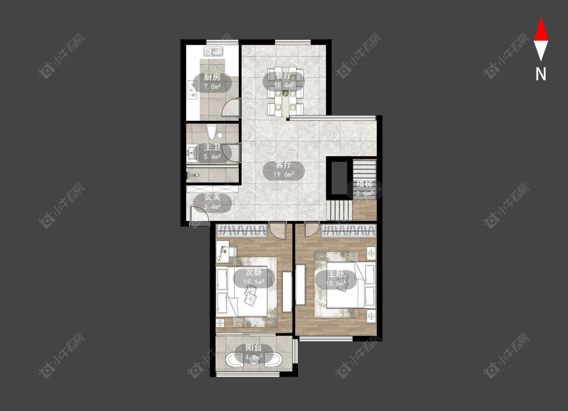 常州兆丰花苑在售二手房源户型图_小牛看房