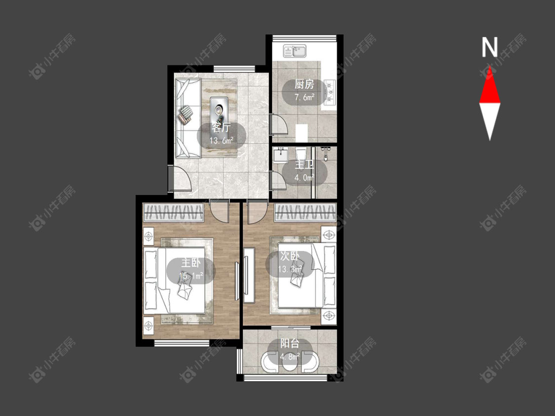 常州河海新村在售二手房源户型图_小牛看房