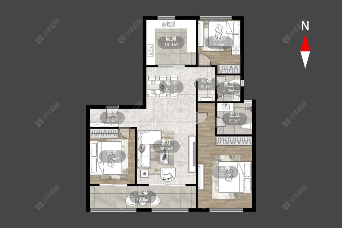 常州新城公馆荣域在售二手房源户型图_小牛看房