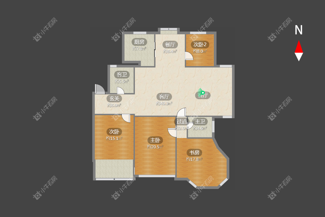 四季新城南苑房源户型图 常州四季新城南苑在租房源户型图_小牛看房