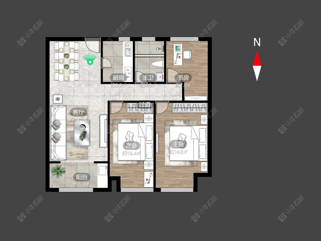 常州九龙仓繁华里在售二手房源户型图_小牛看房
