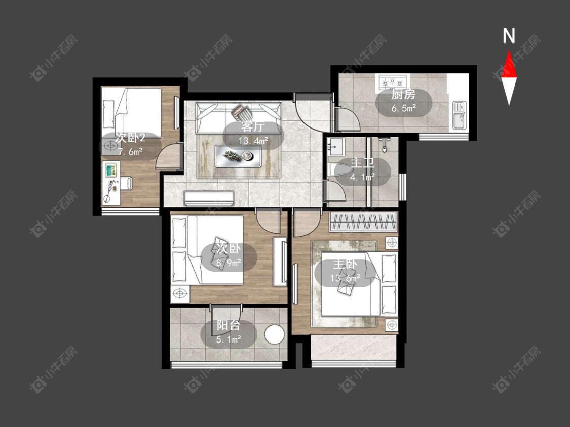 常州弘阳上城在售二手房源户型图_小牛看房