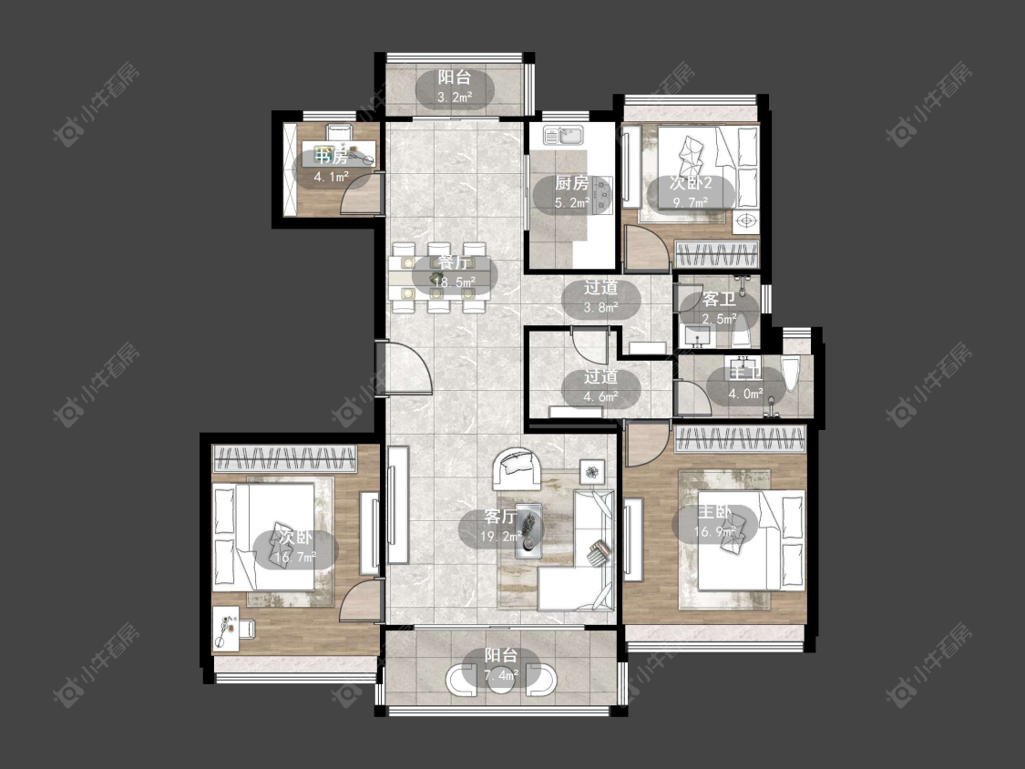 丹阳碧桂园樾府在售二手房源户型图_小牛看房