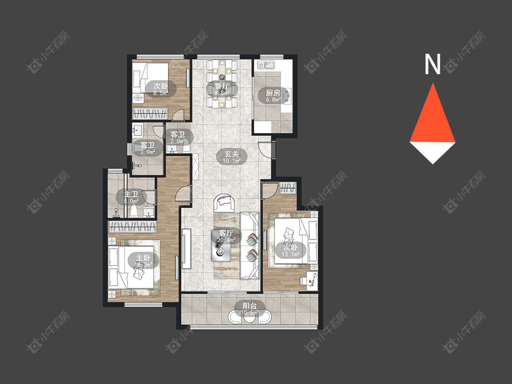 绿城江南里房源户型图 常州绿城江南里在售二手房源户型图_小牛看房