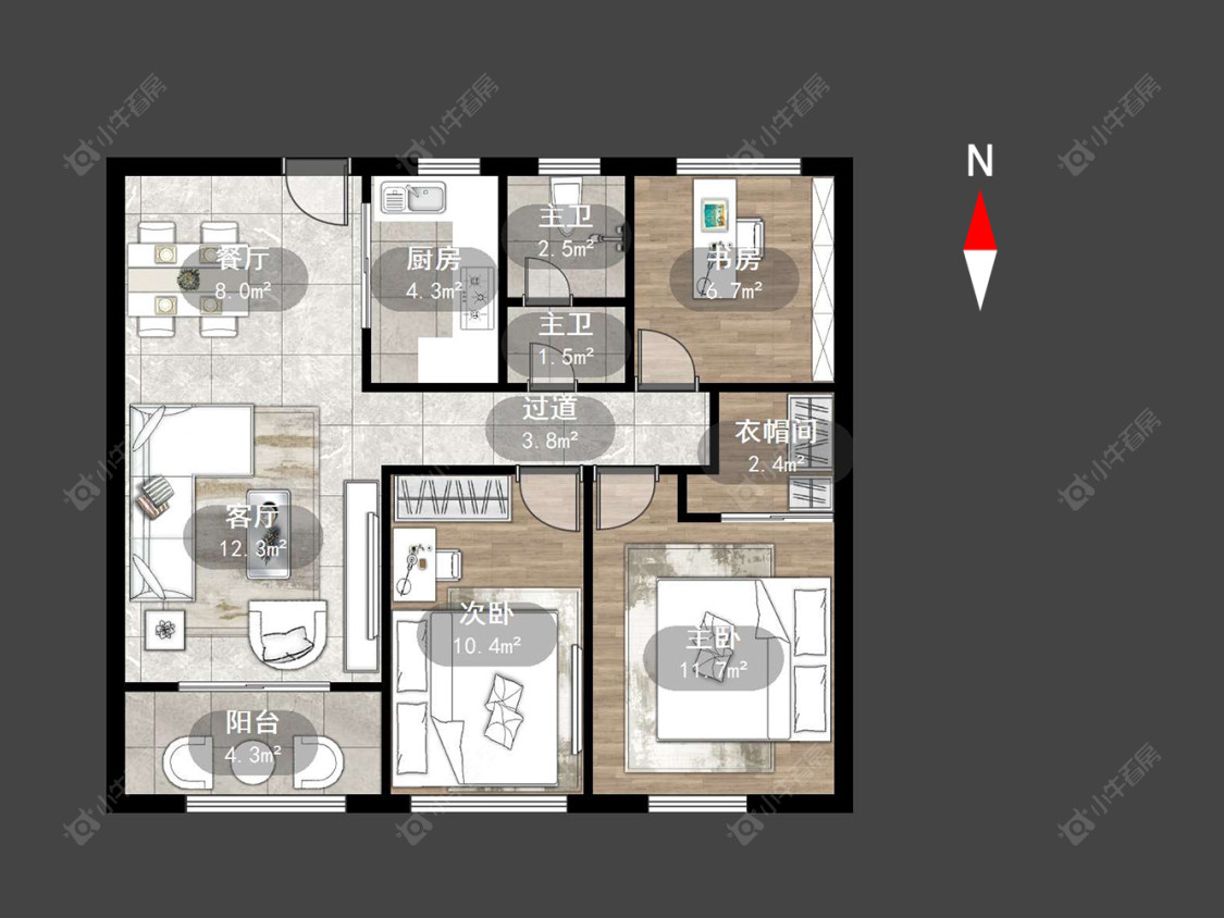 常州绿都万和城七区在售二手房源户型图_小牛看房