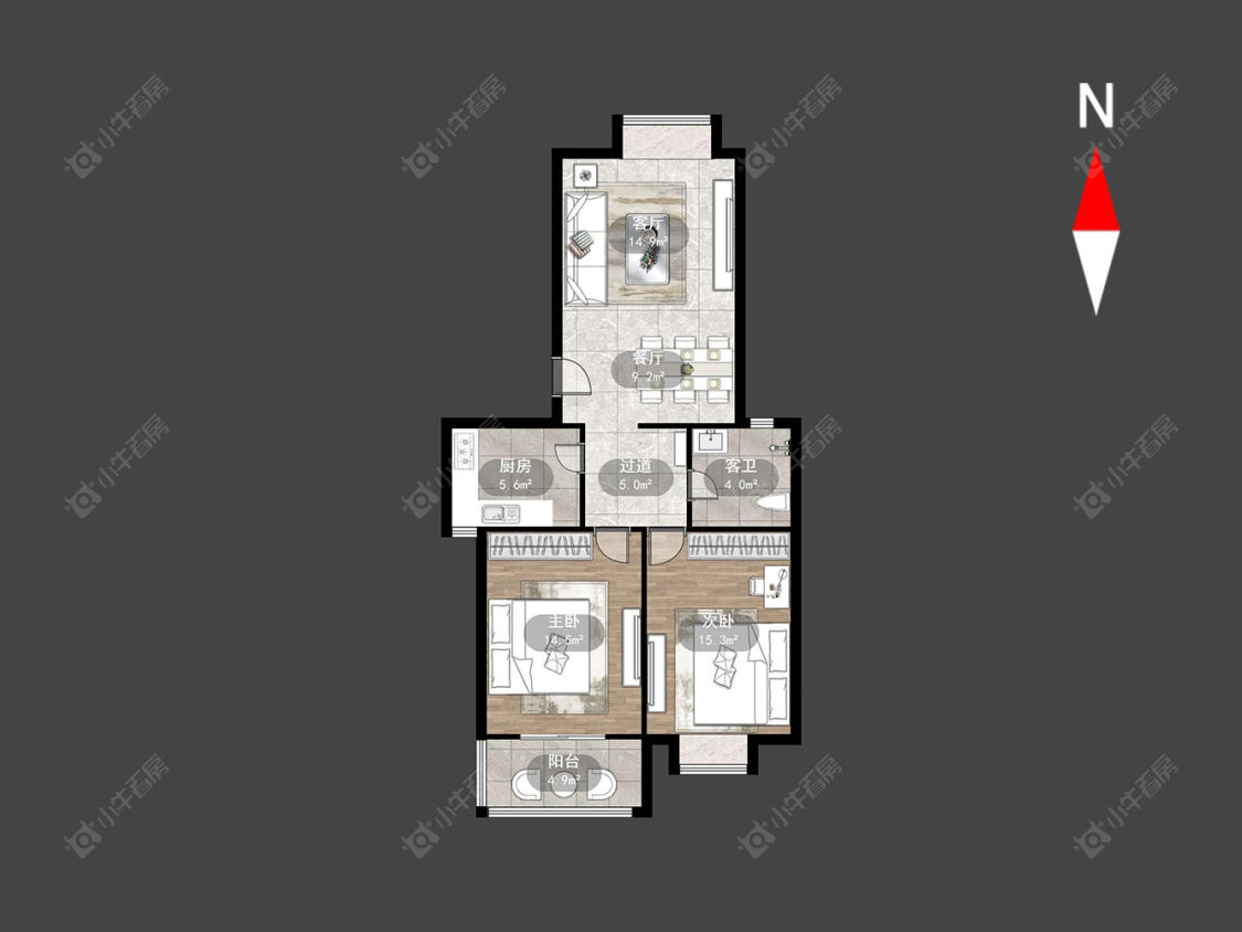常州景秀世家在售二手房房源户型图_小牛看房