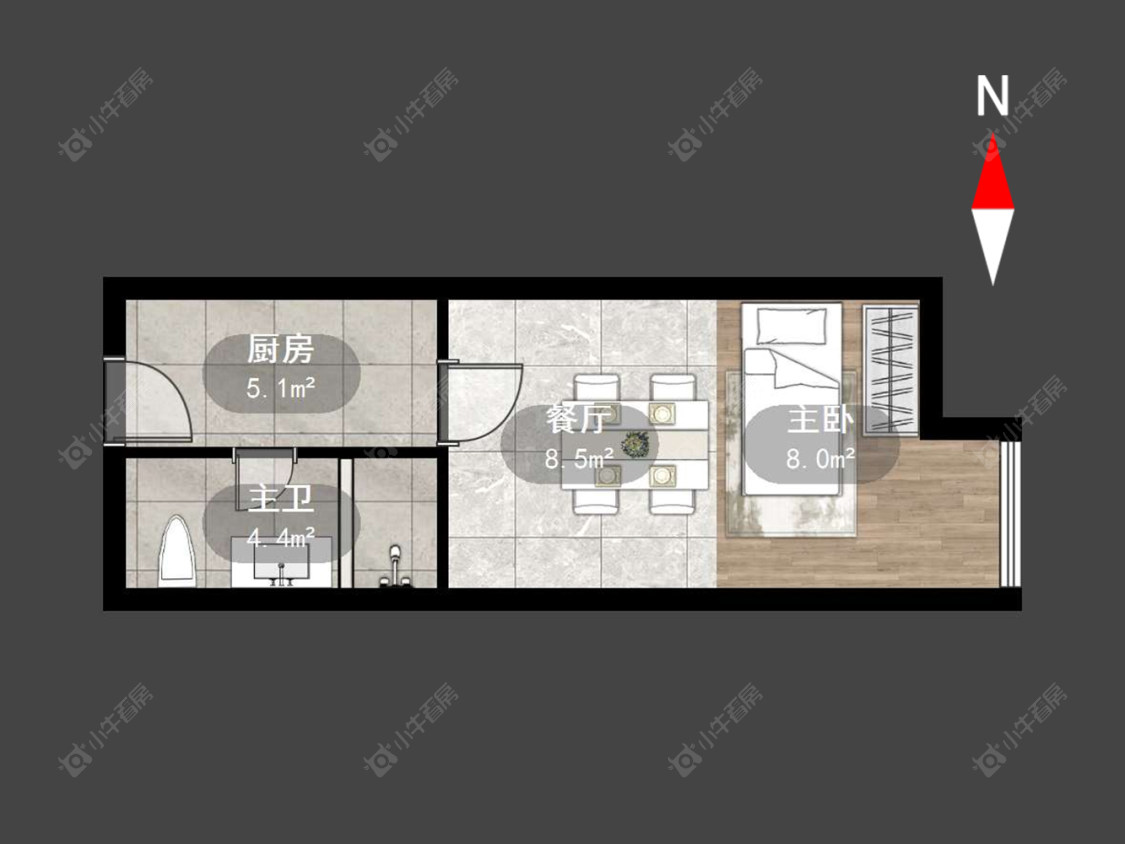 常州牡丹三江公寓在售二手房源户型图_小牛看房
