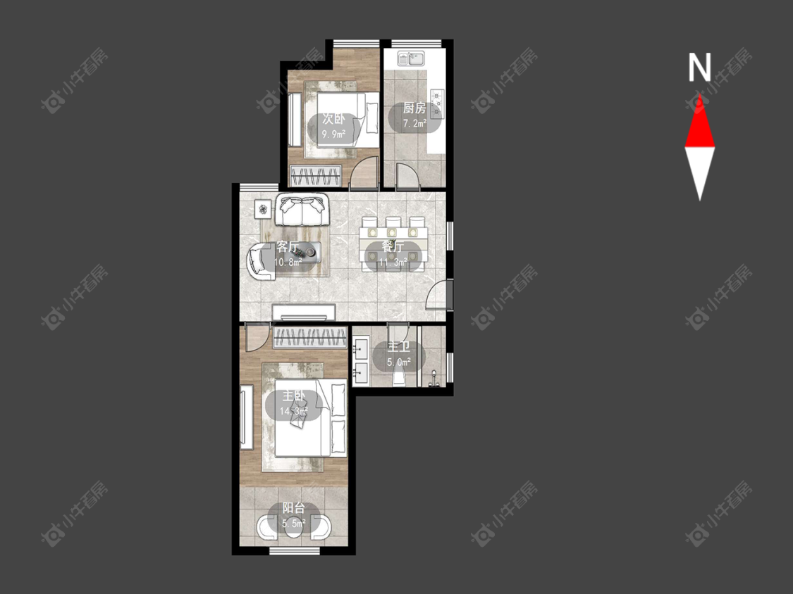 常州典雅花园在售二手房源户型图_小牛看房