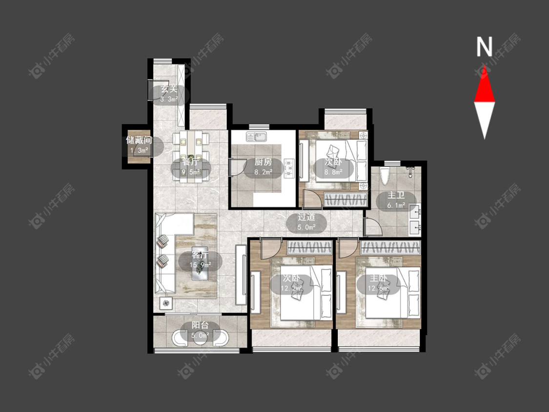 常州龙洲伊都在售二手房源户型图_小牛看房