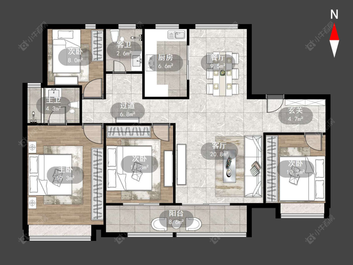 雅居乐路劲棠颂房源户型图 常州雅居乐路劲棠颂在售二手房源户型图_小牛看房