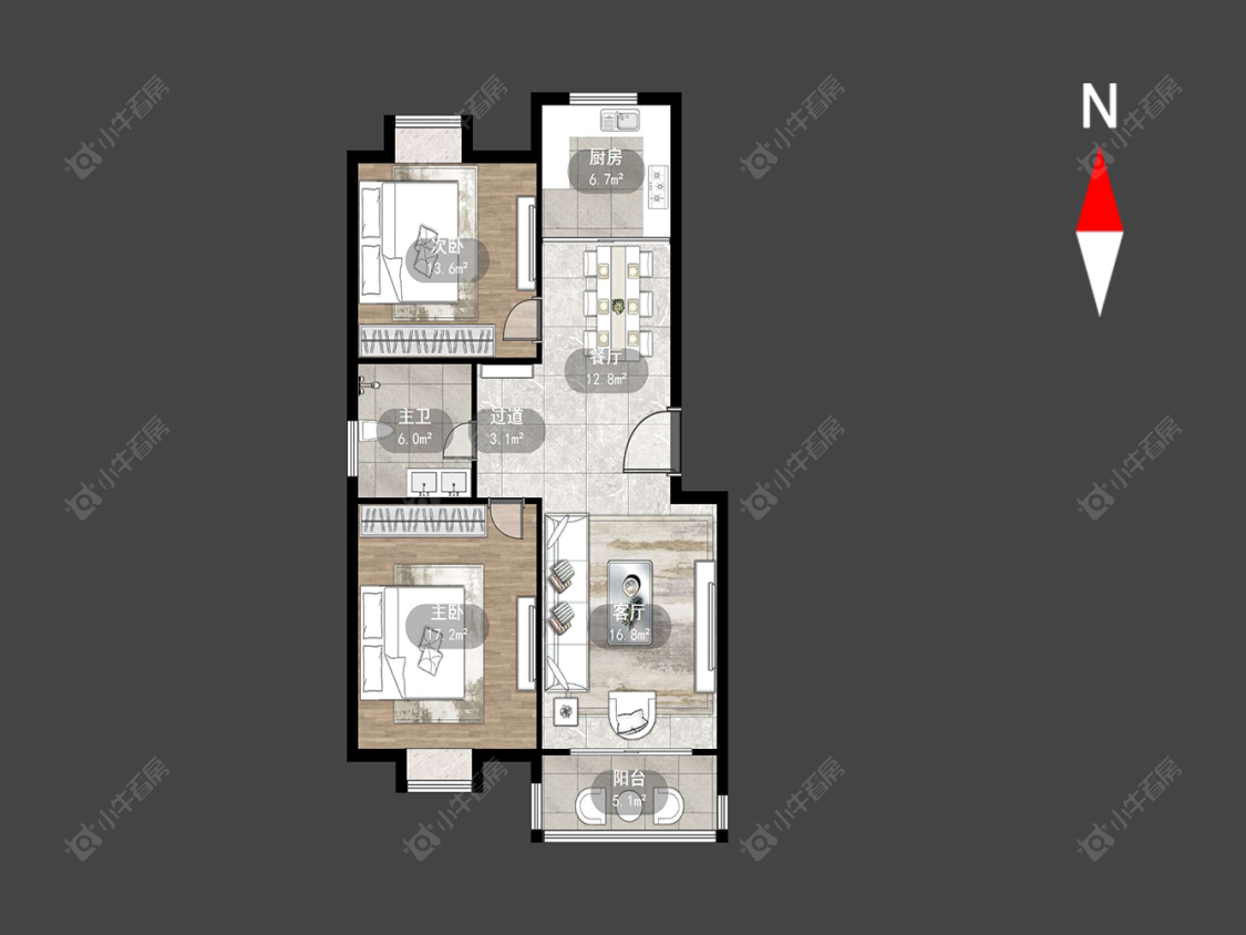 常州府琛花园在售二手房源户型图_小牛看房