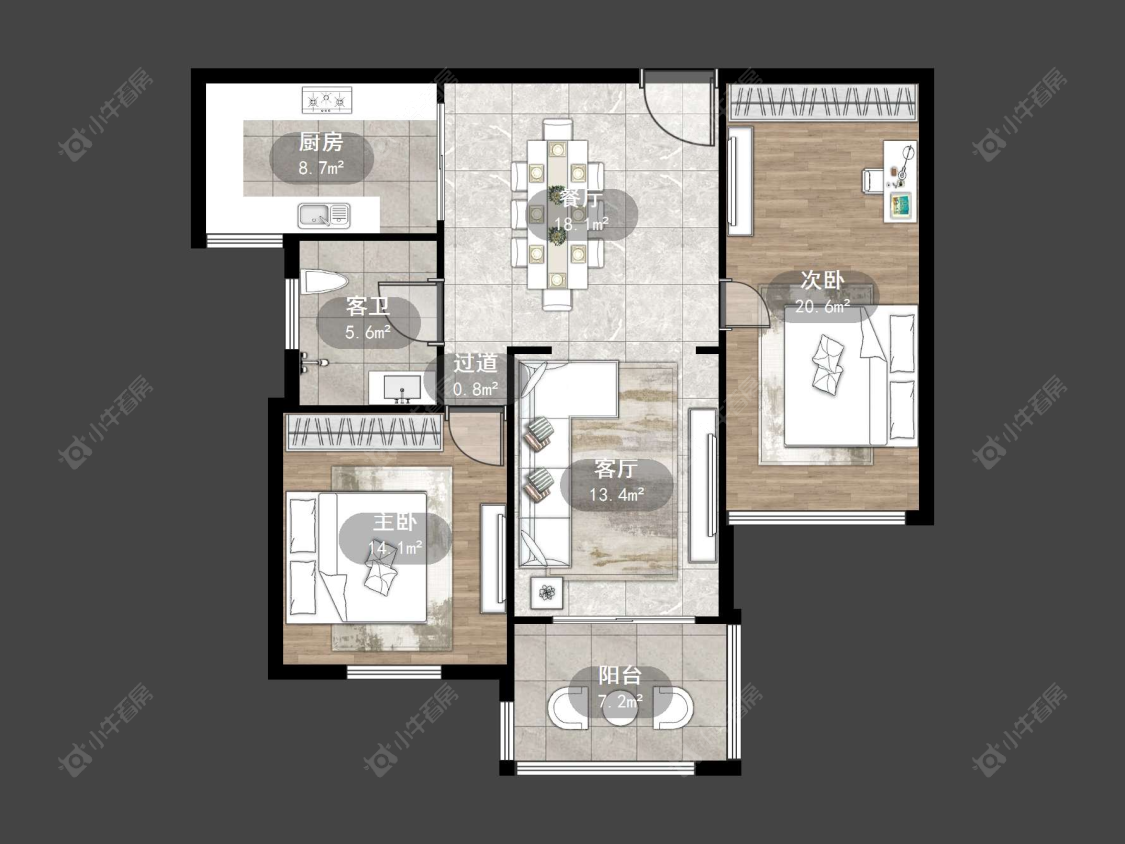 东南新城房源户型图 丹阳东南新城在售二手房源户型图_小牛看房