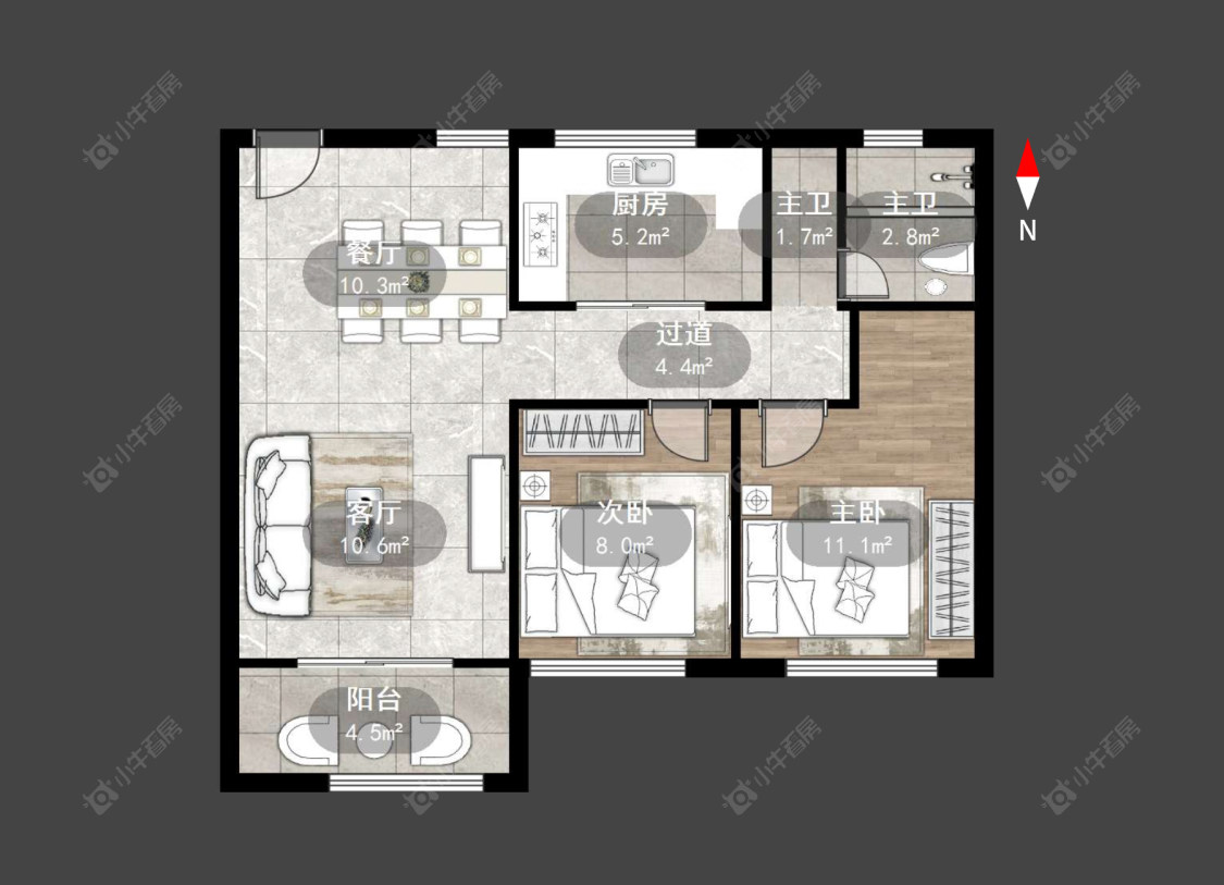 荣熙花园房源户型图 常州荣熙花园在售二手房源户型图_小牛看房