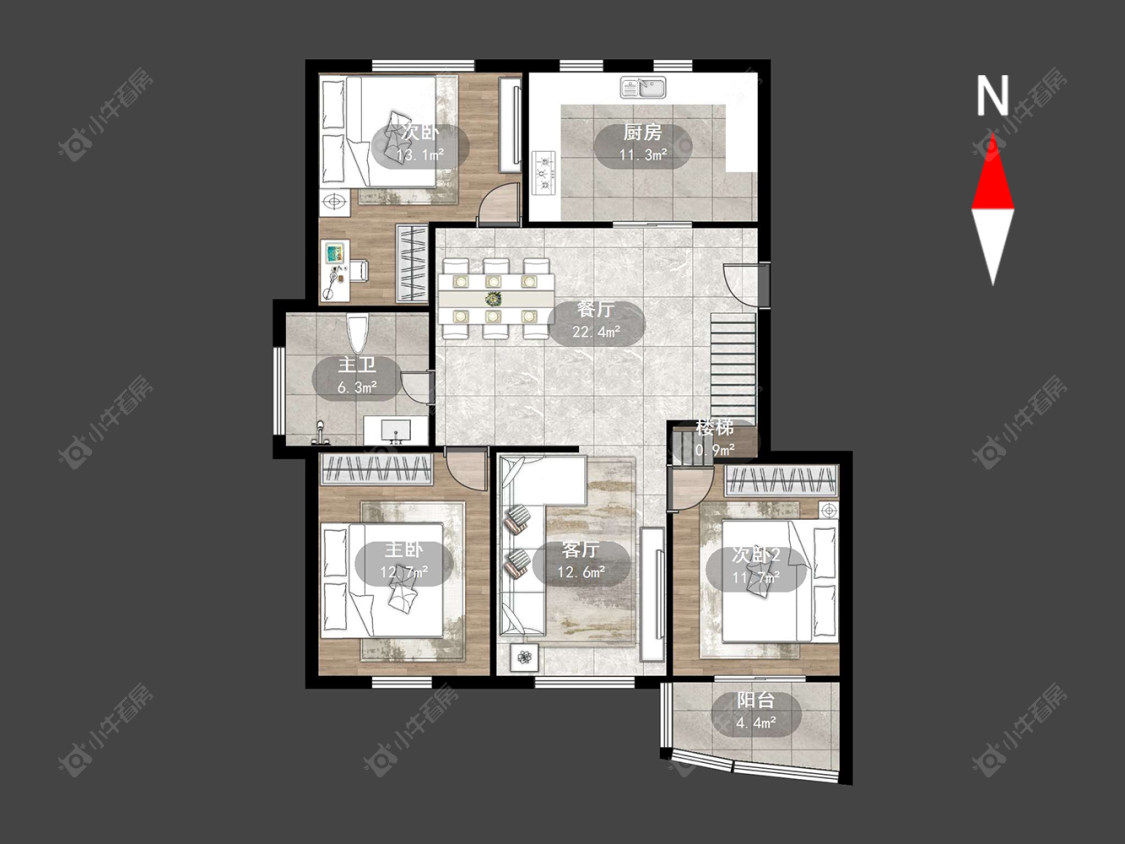 常州春江中央花苑南区在售二手房源户型图_小牛看房
