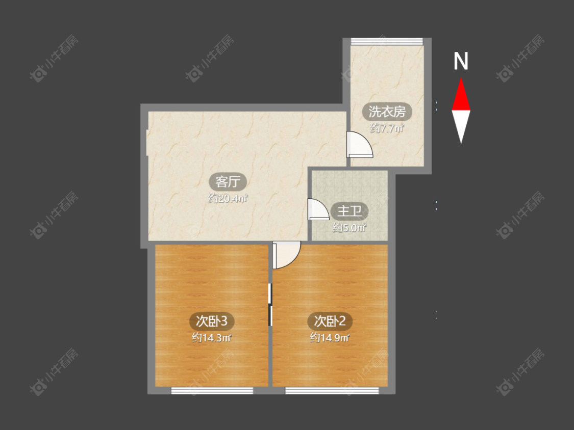 常州桃园公寓在售二手房源户型图_小牛看房