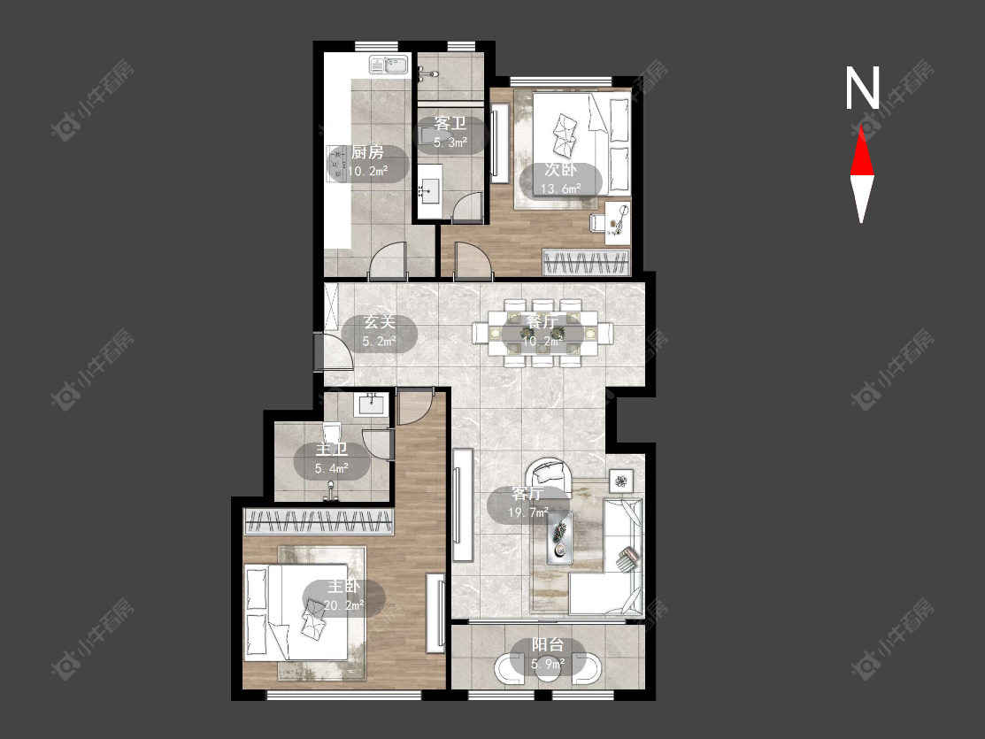 常州泰和之春在售二手房源户型图_小牛看房