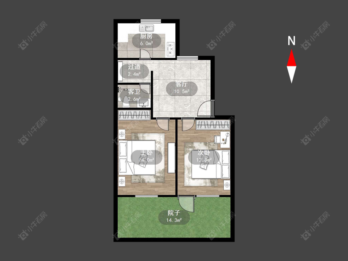 常州坛园在售二手房源户型图_小牛看房