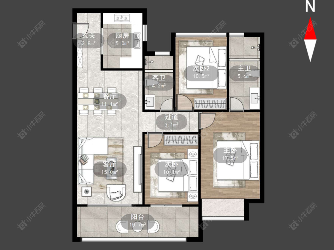 旭辉都会上著房源户型图 常州旭辉都会上著在售二手房源户型图_小牛看房