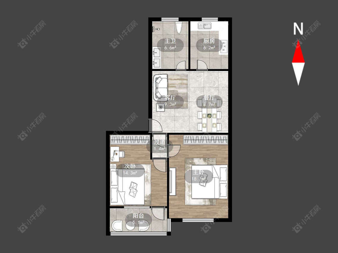东庄新村房源户型图 常州东庄新村在售二手房源户型图_小牛看房