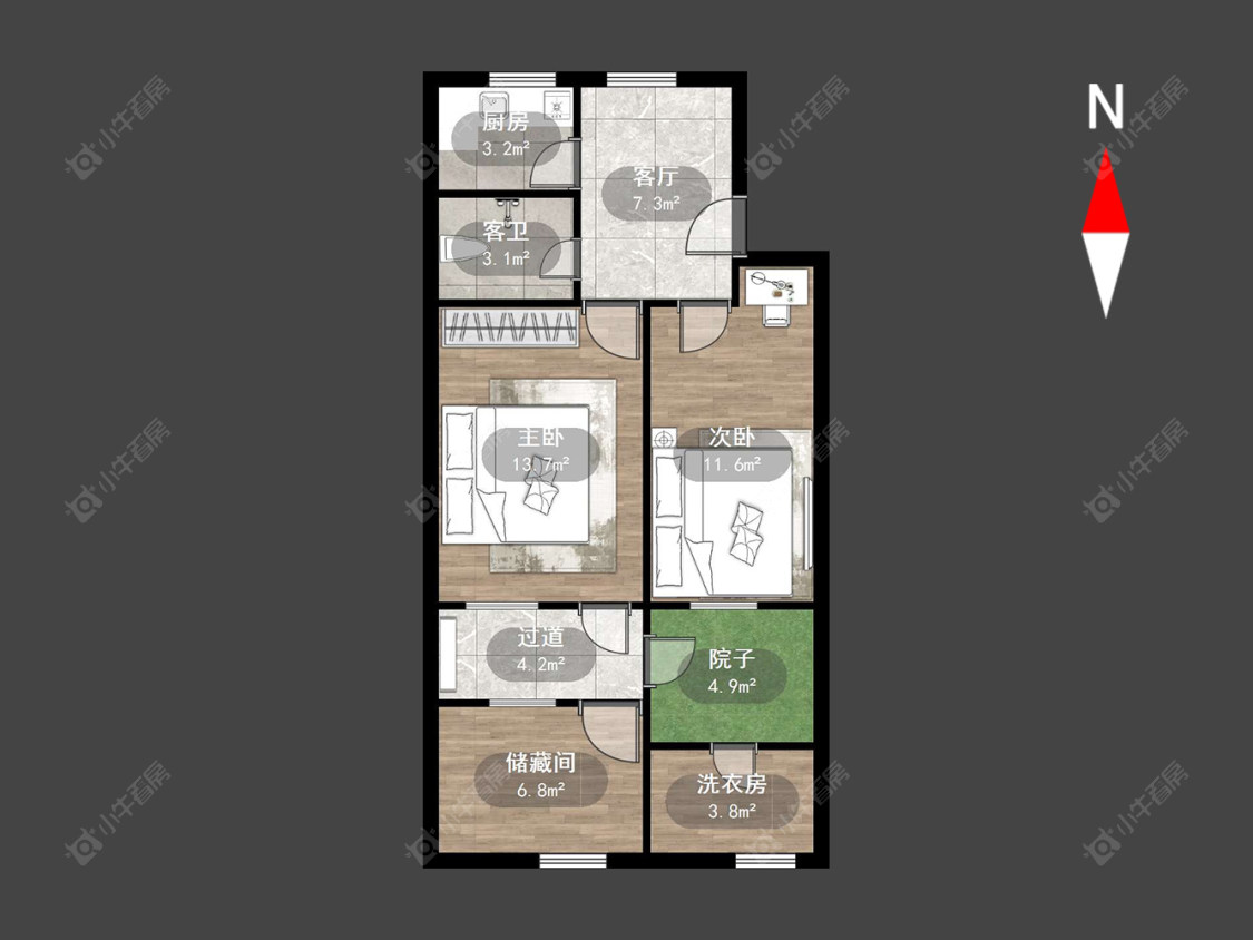 常州花园新村（钟楼）在售二手房源户型图_小牛看房