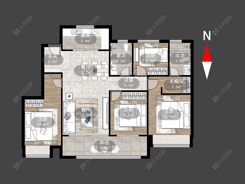 新城路劲·西岸时光房源户型图 常州新城路劲·西岸时光在售二手房源户型图_小牛看房