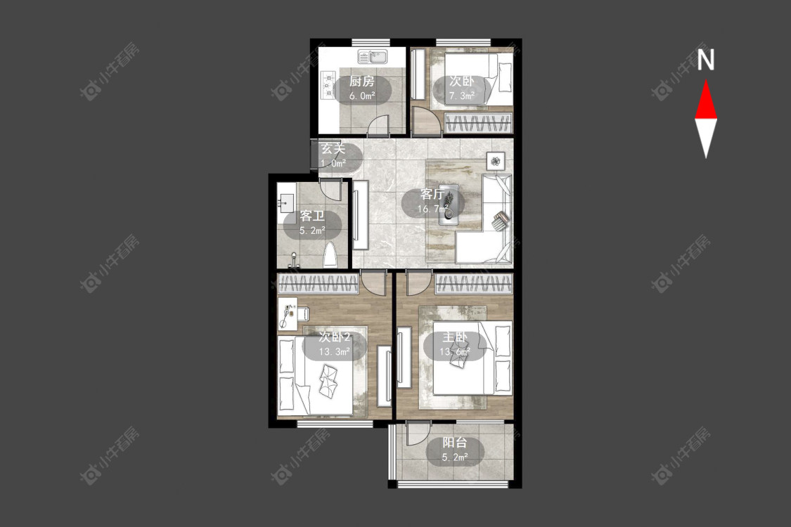 湾里新村房源户型图 常州湾里新村在售二手房源户型图_小牛看房