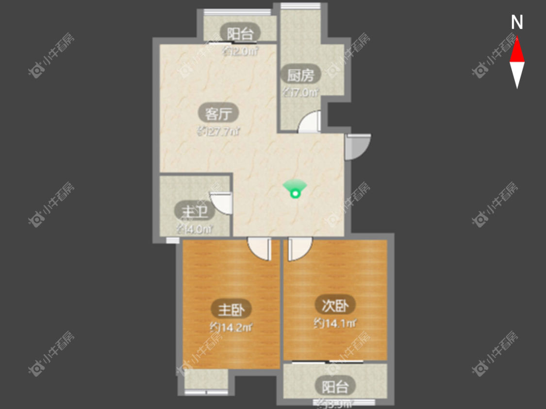 常州豪景家园在租房源户型图_小牛看房