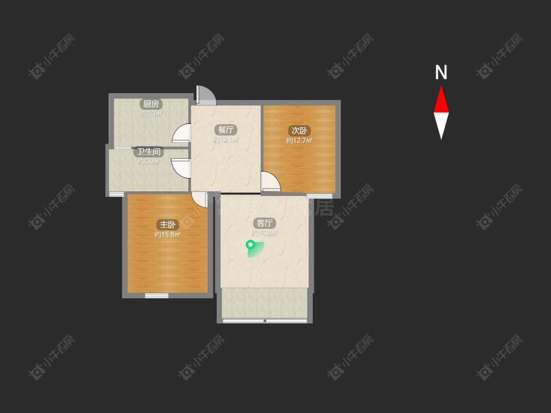 常州玲珑花园在售二手房源户型图_小牛看房