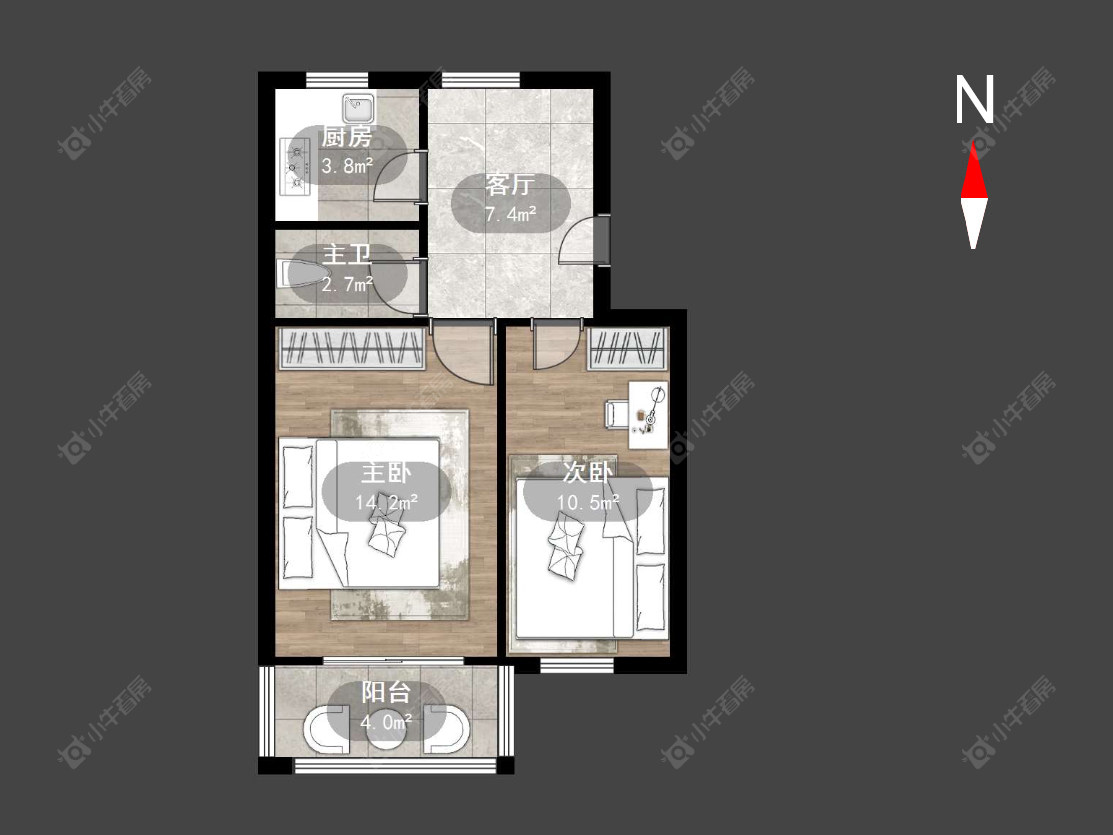 常州丽华一村在售二手房源户型图_小牛看房