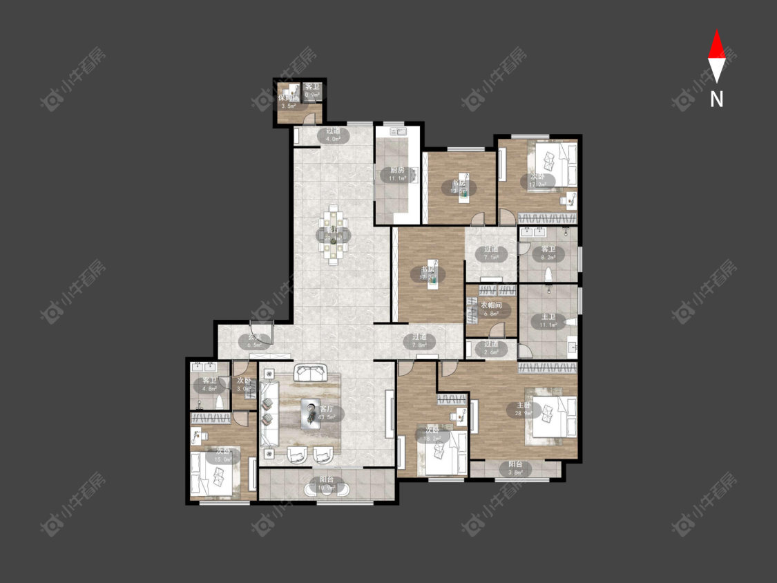 常州巨凝金水岸在售二手房源户型图_小牛看房
