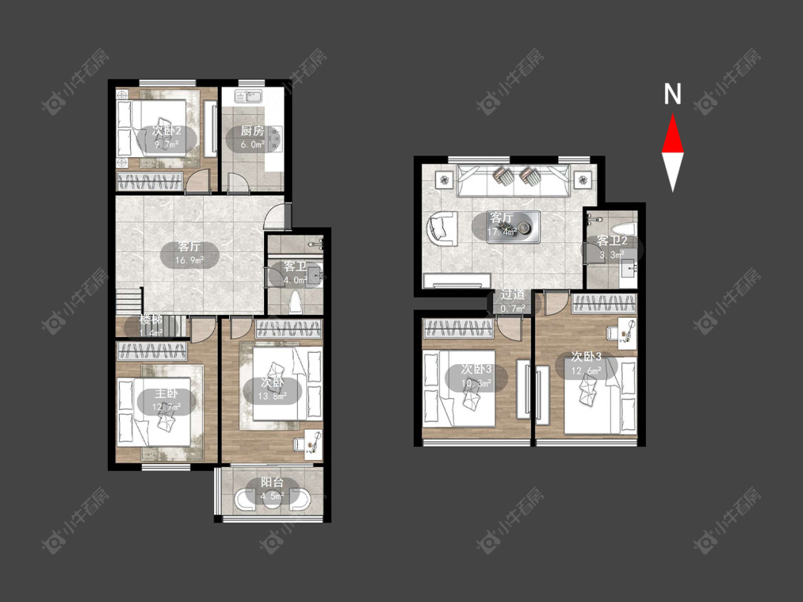 常州锦绣花园在售二手房源户型图_小牛看房