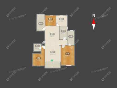 九龙仓国宾1号房源户型图 常州九龙仓国宾1号在租房源户型图_小牛看房