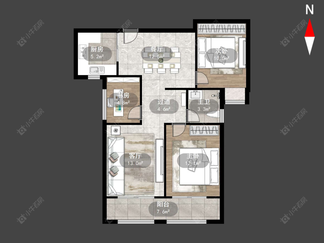 常州运河天地在售二手房源户型图_小牛看房