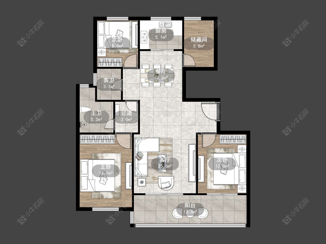 丹阳天怡文华里在售二手房源户型图_小牛看房