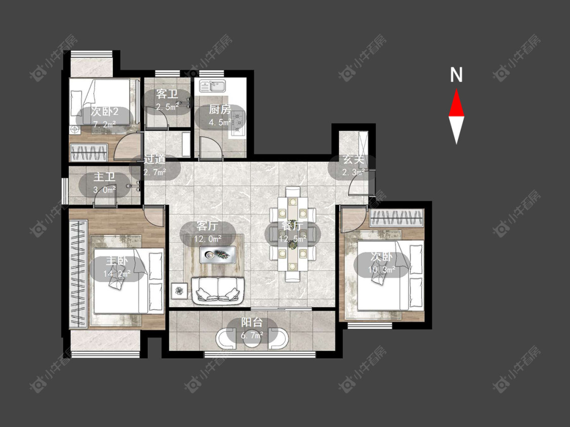 光明当代拾光里房源户型图 常州光明当代拾光里在售二手房源户型图_小牛看房