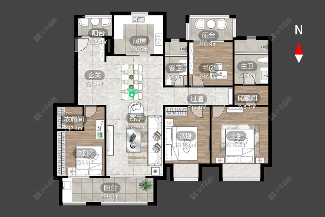 常州新城郡未来在售二手房源户型图_小牛看房