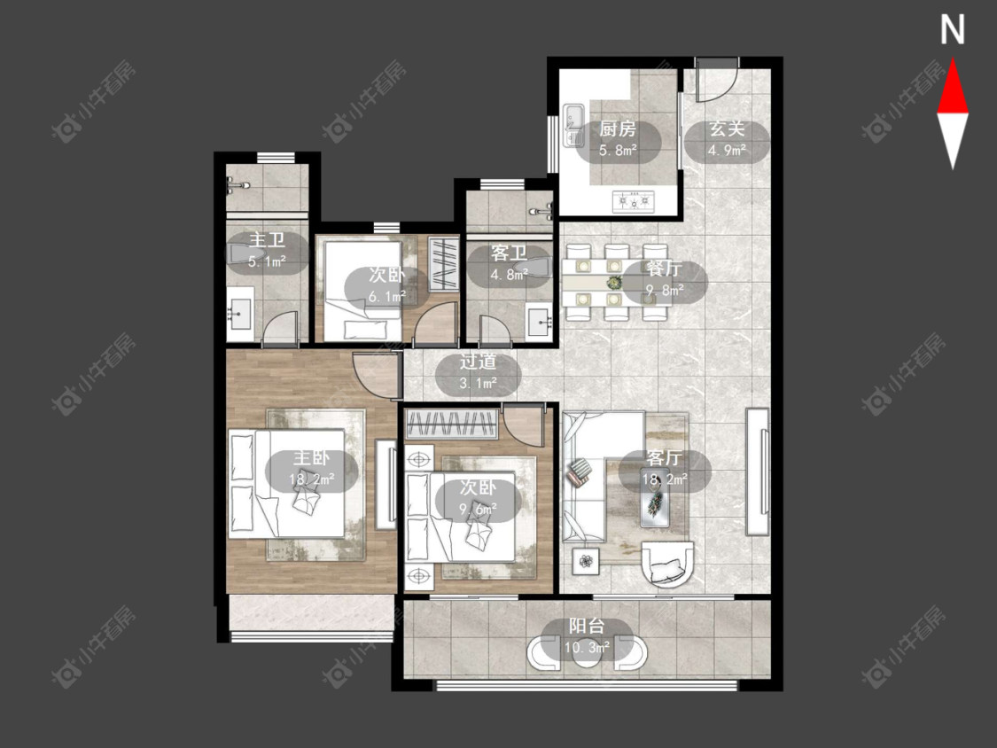 常州碧桂园名门1923在售二手房源户型图_小牛看房
