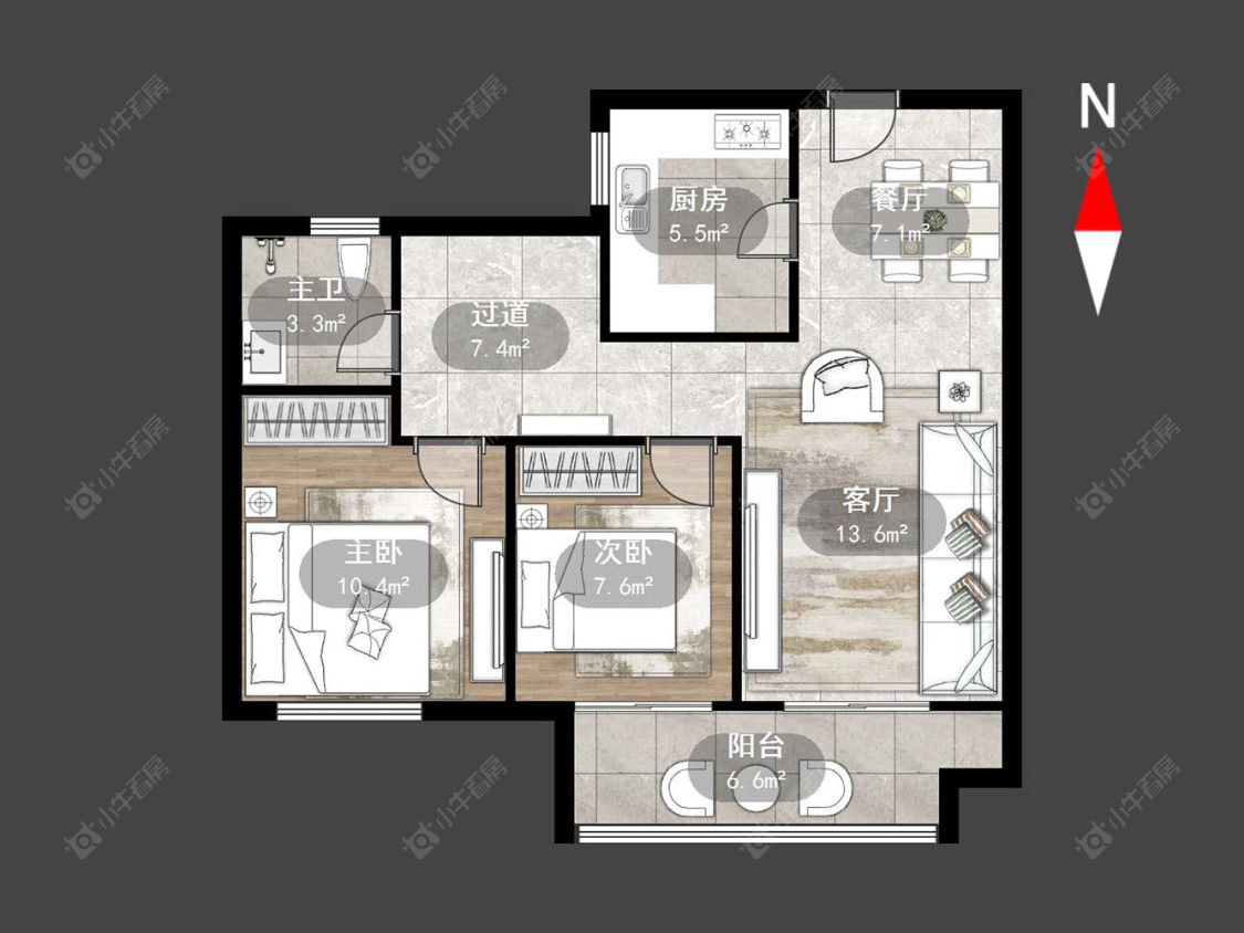 常州观湖名轩在售二手房源户型图_小牛看房