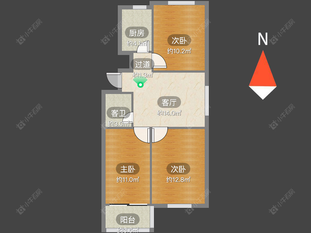 常州勤业四村南区在售二手房源户型图_小牛看房