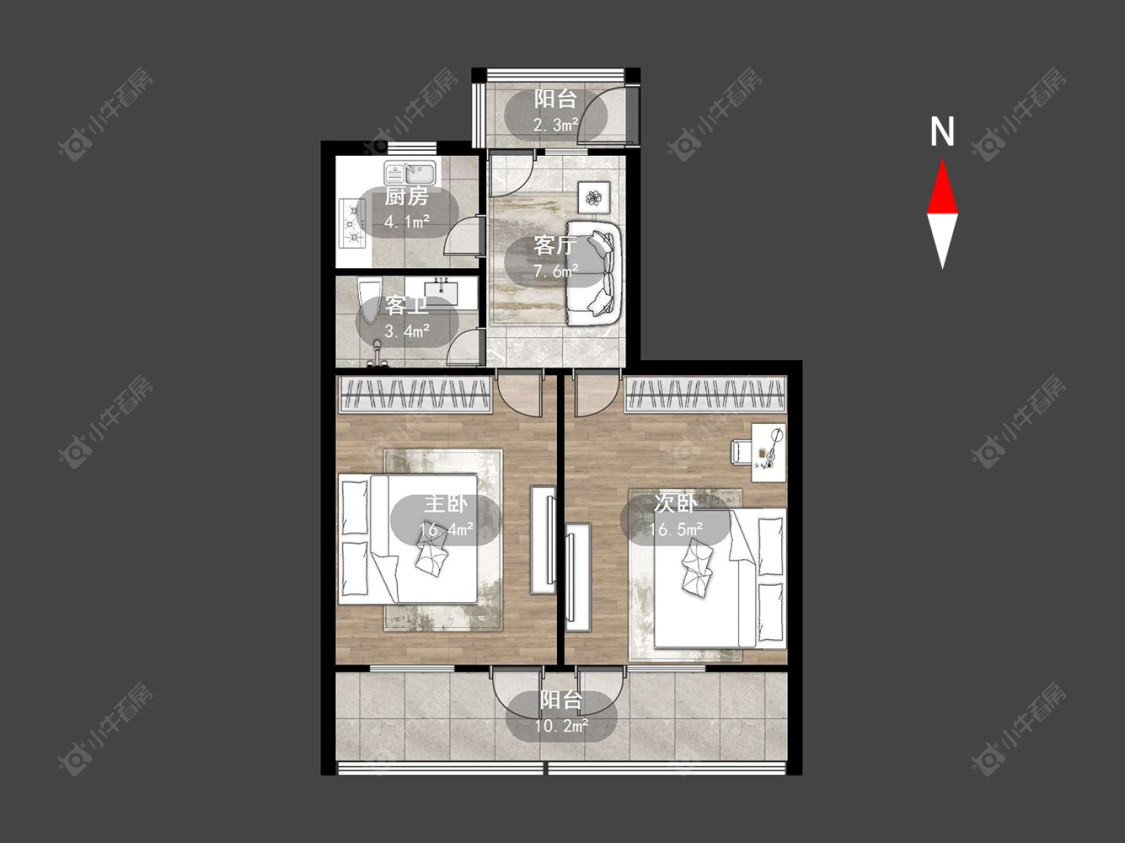 常州红梅新村在售二手房源户型图_小牛看房