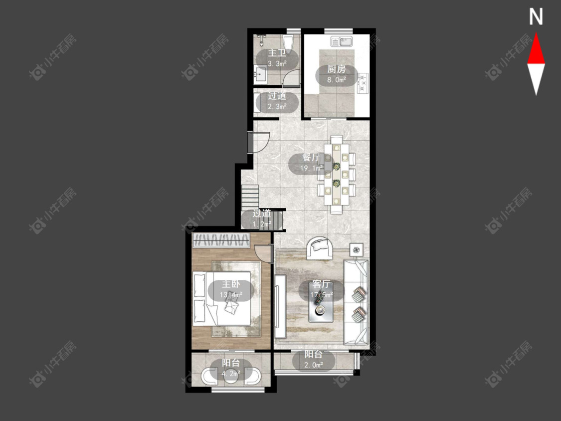 常州铭巷家园在售二手房源户型图_小牛看房