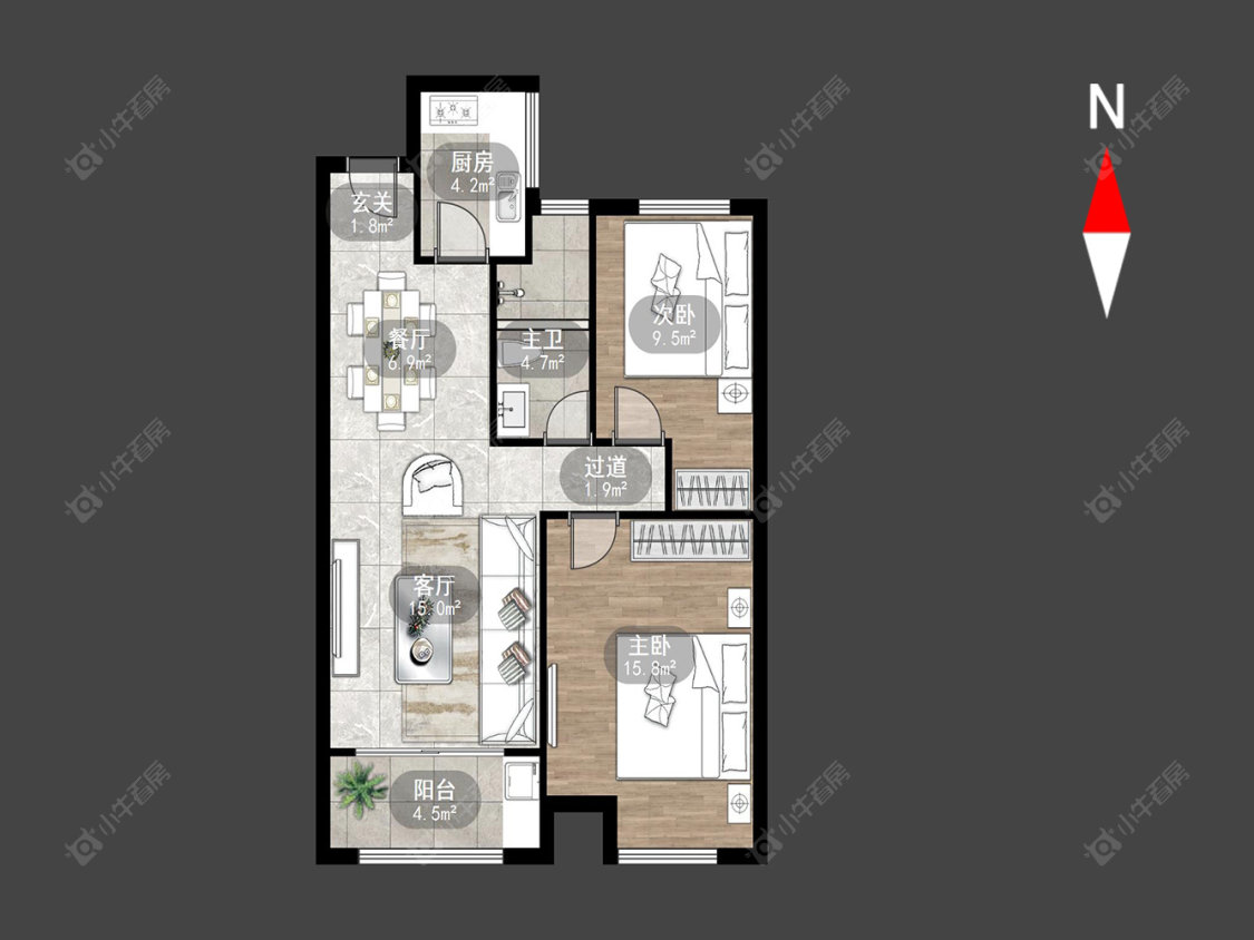 怡盛花园房源户型图 常州怡盛花园在售二手房源户型图_小牛看房