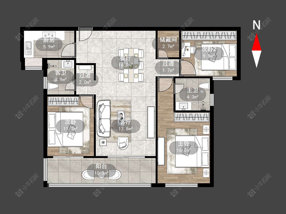 星河国际九区房源户型图 常州星河国际九区在售二手房源户型图_小牛看房