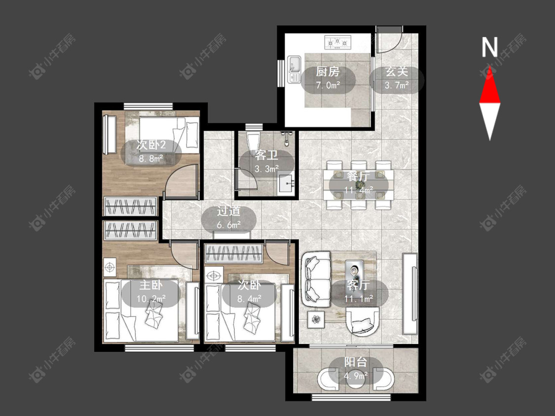 常州大明丰泰苑在售二手房源户型图_小牛看房