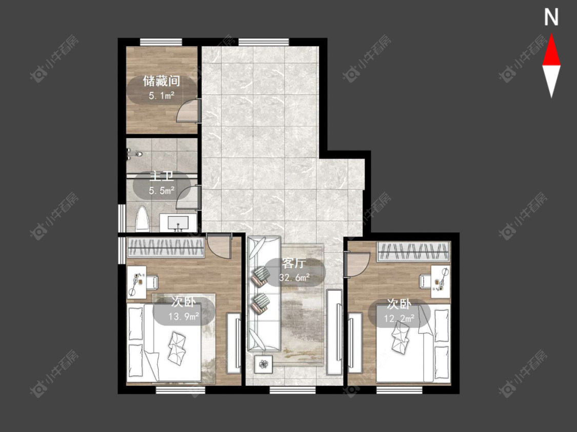常州怀德苑在售二手房源户型图_小牛看房