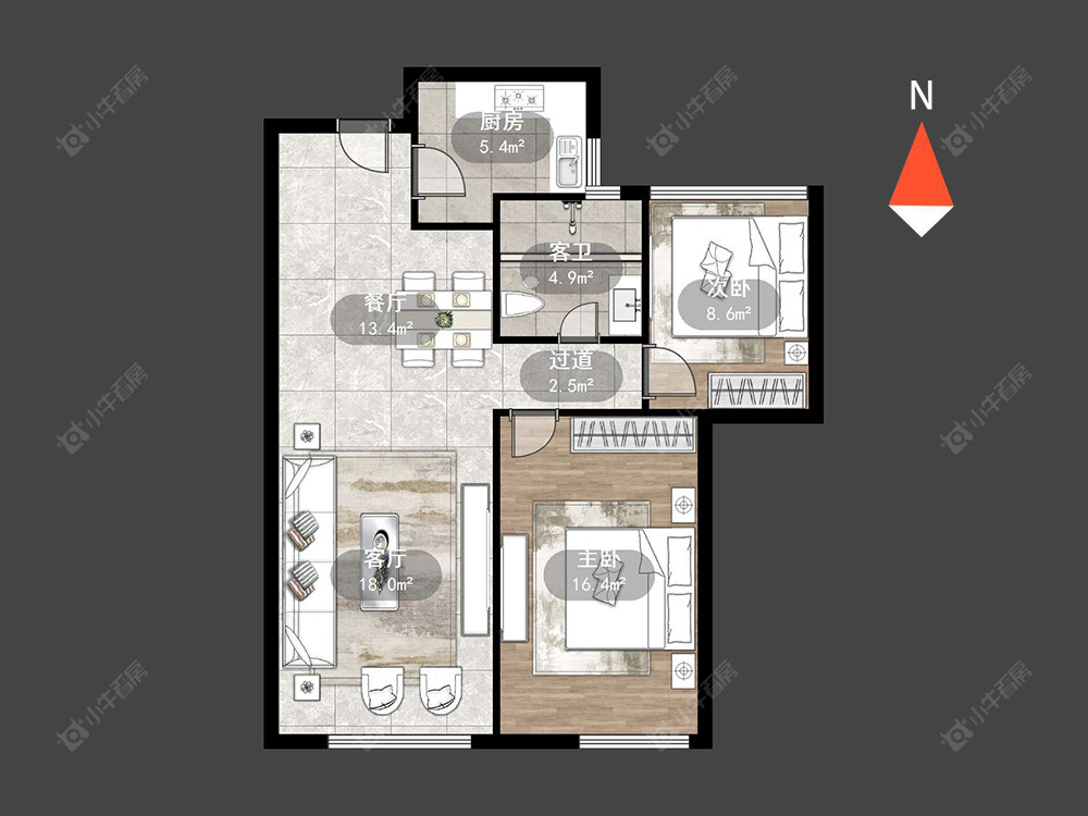 常州紫金城南区在售二手房源户型图_小牛看房