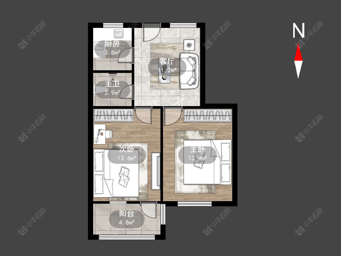 常州光华路在售二手房源户型图_小牛看房