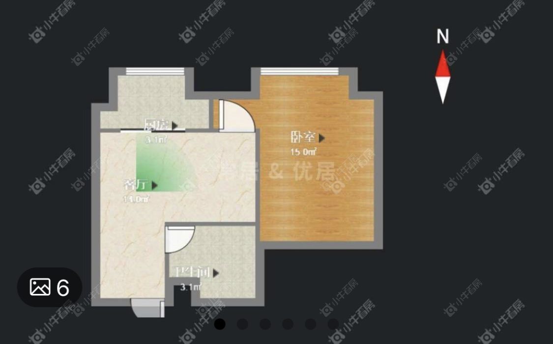 常州九洲花园四期租房_九洲花园四期1室1厅房源出租