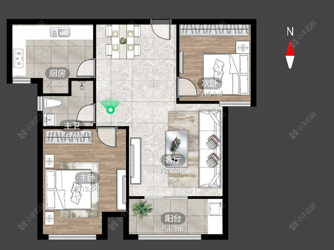 新城金郡(天宁)一期房源户型图 常州新城金郡(天宁)一期在售二手房源户型图_小牛看房