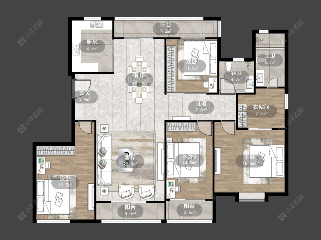 丹阳天波城在售二手房源户型图_小牛看房